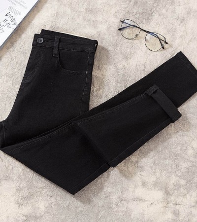 2022春夏新款牛仔女式高腰紧身长裤 2022春夏新款牛仔女式高腰紧身长裤