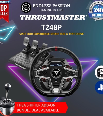 Thrustmaster T248 PS版赛车车轮(PS5、PS4、PC) Thrustmaster T248 PS版赛车车轮(PS5、PS4、PC)