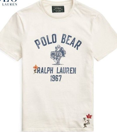 RL Polo Bear T恤,棉质印花,休闲百搭短袖 RL Polo Bear T恤,棉质印花,休闲百搭短袖