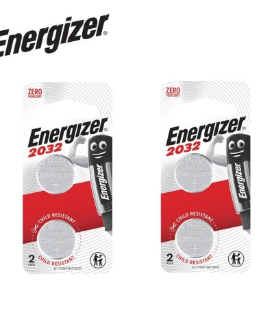 [2捆]Energizer锂币CR2032 2s电池（5004LC、BR2032、DL2032、ECR2032、ST-T15 20