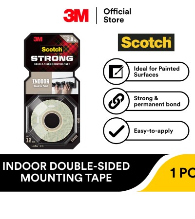 3M Scotch®室内双面安装胶带110-S12,12毫米x1.5米/110-M12,12毫米x4米 3M Scotch®室内双面安装胶带110-S12,12毫米x1.5米/110-M12,12毫米x4米