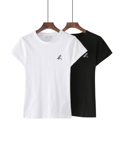 PALEESIJA同情心的Agnes B.Small B圆领棉质短袖T恤女士 PALEESIJA同情心的Agnes B.Small B圆领棉质短袖T恤女士