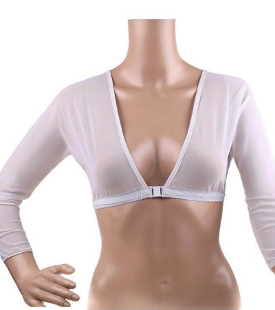 下摆袖套时尚网眼上衣前襟纽扣臂垂坠白色长袖黑色T恤肩袖套H9Z4 下摆袖套时尚网眼上衣前襟纽扣臂垂坠白色长袖黑色T恤肩袖套H9Z4