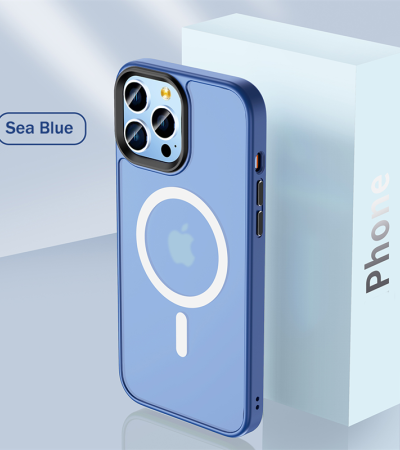 高品质半透明哑光磁性手机壳适用于iPhone 12 13 14 Pro Max 14 Plus防震硅胶边缘软保护外壳豪华保险杠哑光硬后盖 高品质半透明哑光磁性手机壳适用于iPhone 12 13 14 Pro Max 14 Plus防震硅胶边缘软保护外壳豪华保险杠哑光硬后盖