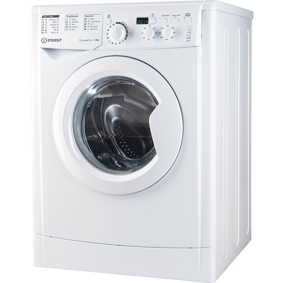 Indesit My Time EWD81483WUKN 8Kg Washing Machine with 1400 rpm - White  Indesit My Time EWD81483WUKN 8Kg Washing Machine with 1400 rpm - White