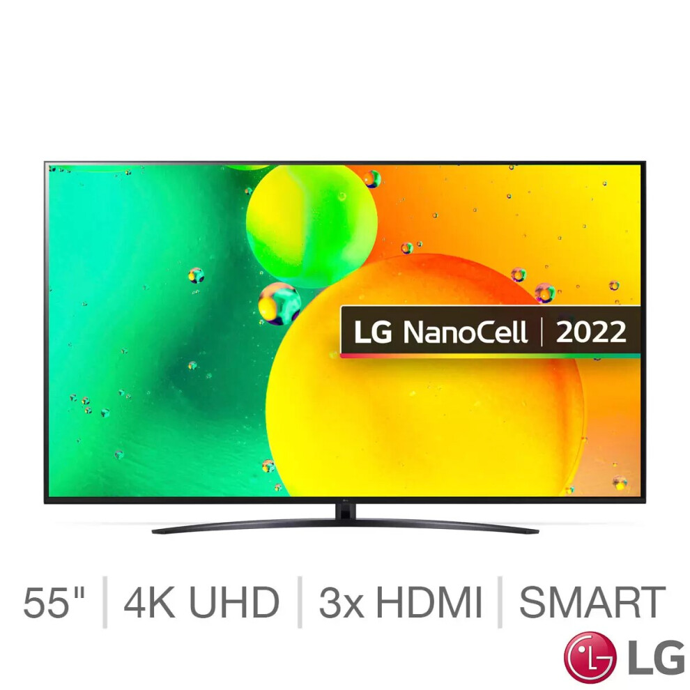 LG Smart TV NanoCell 4K Ultra HD  55 Inch, 55NANO766QA  LG Smart TV NanoCell 4K Ultra HD  55 Inch, 55NANO766QA