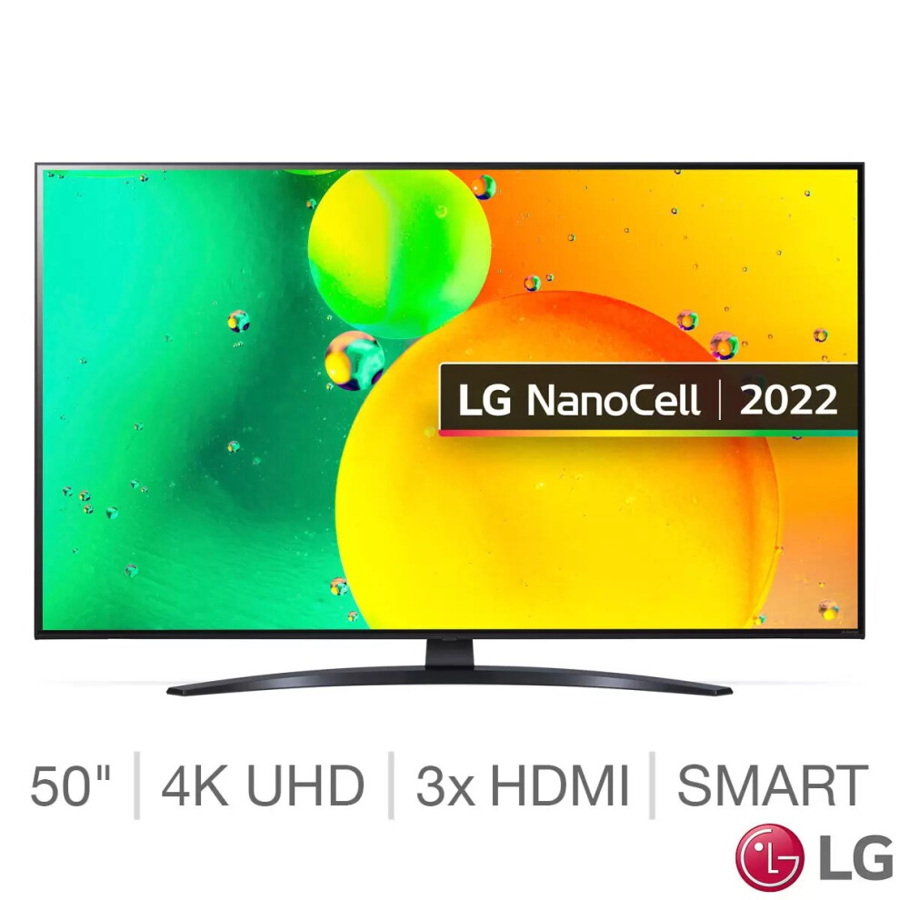 LG Smart TV NanoCell 4K Ultra HD 50 Inch, 50NANO766QA  LG Smart TV NanoCell 4K Ultra HD 50 Inch, 50NANO766QA