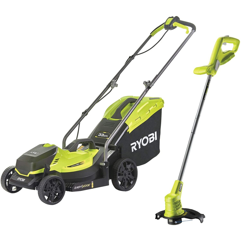 Used Ryobi RLM1833BLT1825M 18v ONE+ Cordless Lawnmower & Grass Trimmer  Used Ryobi RLM1833BLT1825M 18v ONE+ Cordless Lawnmower & Grass Trimmer